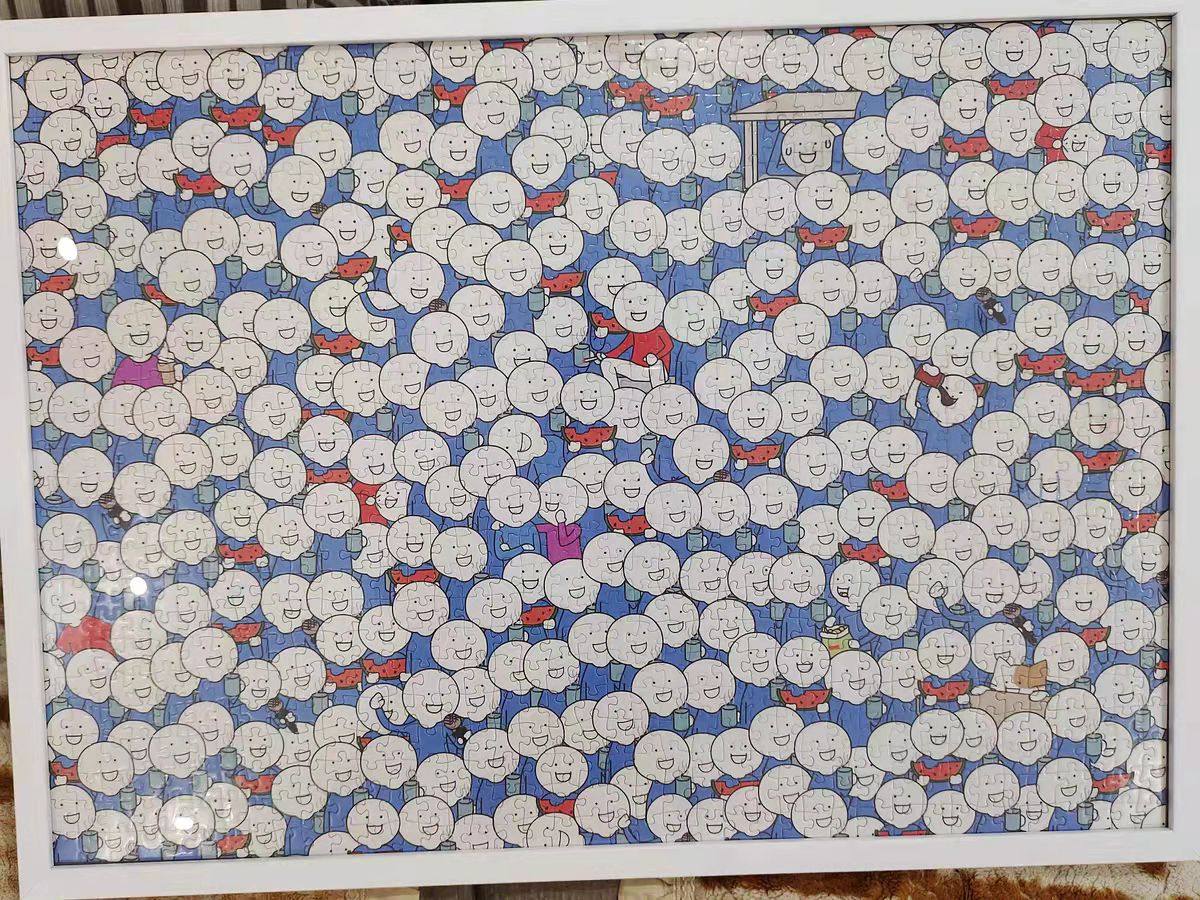 大尺寸相框70*50cm1000片拼图现代简约实木画框花纹五百片千片500,淘宝优惠券,粉丝福利购,淘宝优惠卷