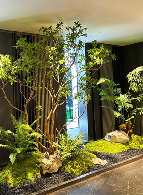 仿真马醉木造景室内装饰绿植大型假吊钟树橱窗天井假植物简约景观