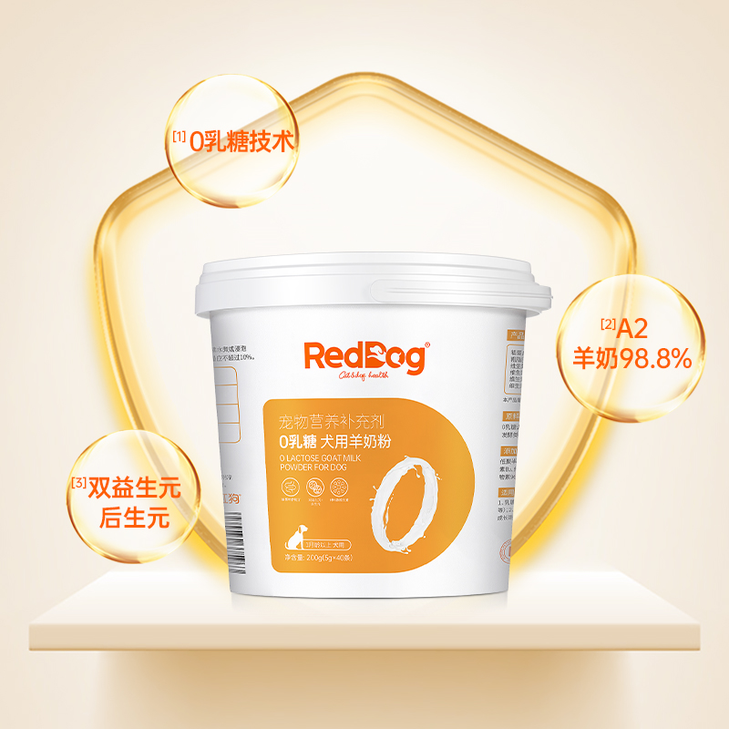 RedDog红狗0乳糖羊奶粉低敏防腹泻幼犬狗狗高蛋白200g-图2