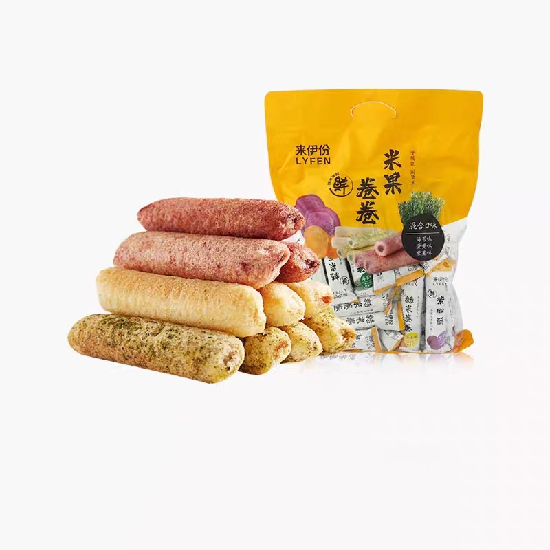 来伊份米果卷卷混合装454g正品五谷杂粮粗粮糙米卷休闲网红零食,淘宝优惠券,粉丝福利购,淘宝优惠卷