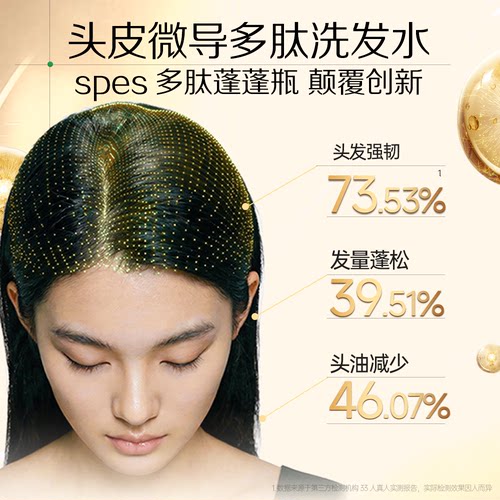【宋佳同款】Spes诗裴丝多肽蓬蓬瓶洗发水控油蓬松去屑止痒洗发露 - 图0