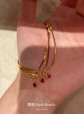 中古风金色蛇骨链女秋冬