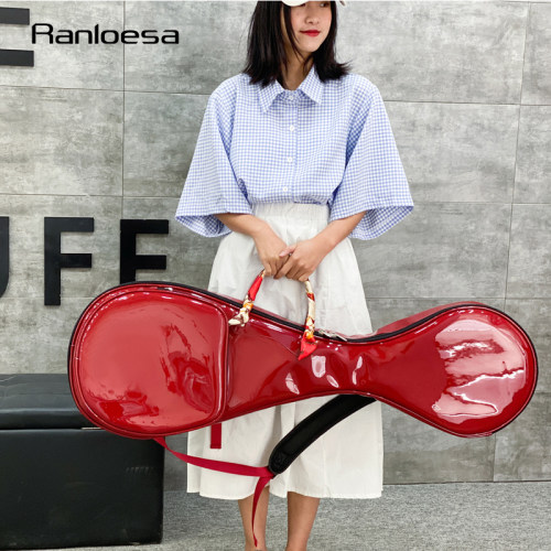 燃乐Ranloesa漆皮琵琶包琵琶琴包加厚双肩可手提琵琶套袋成人便携 - 图2