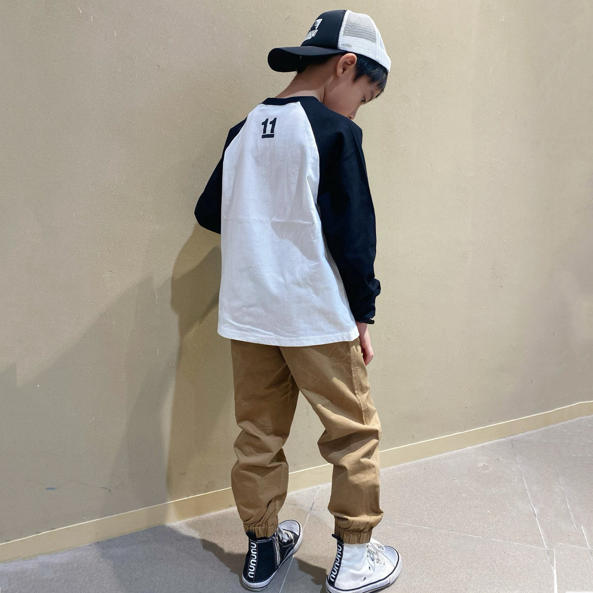 男童长袖T恤春秋季新款日系潮牌迷彩猿人印花男孩圆领上衣打底衫,淘宝优惠券,粉丝福利购,淘宝优惠卷