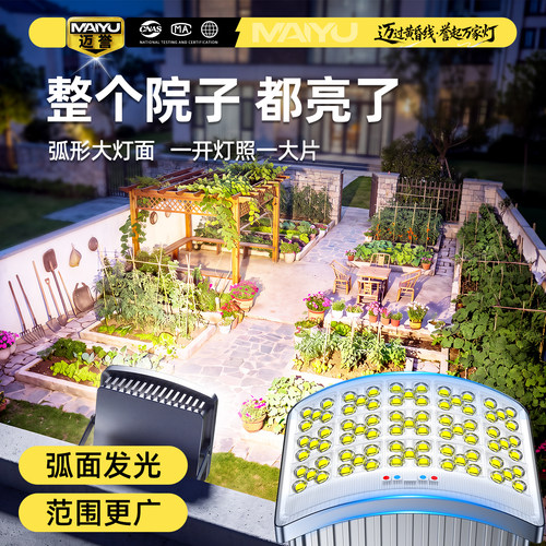太阳能户外灯家用庭院灯2026新款家用超亮大功率人体感应照明路灯 - 图0