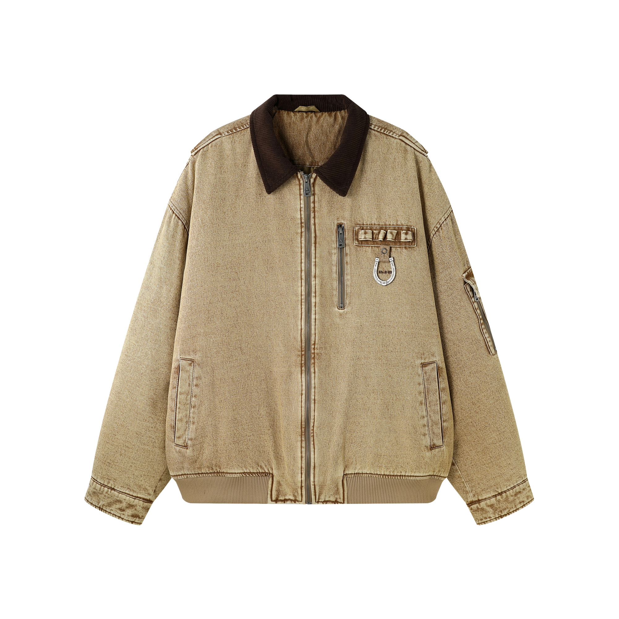 BJHG不计后果巴恩风工装棉服男款冬季新款美式加厚棉袄棉衣外套女 - 图3