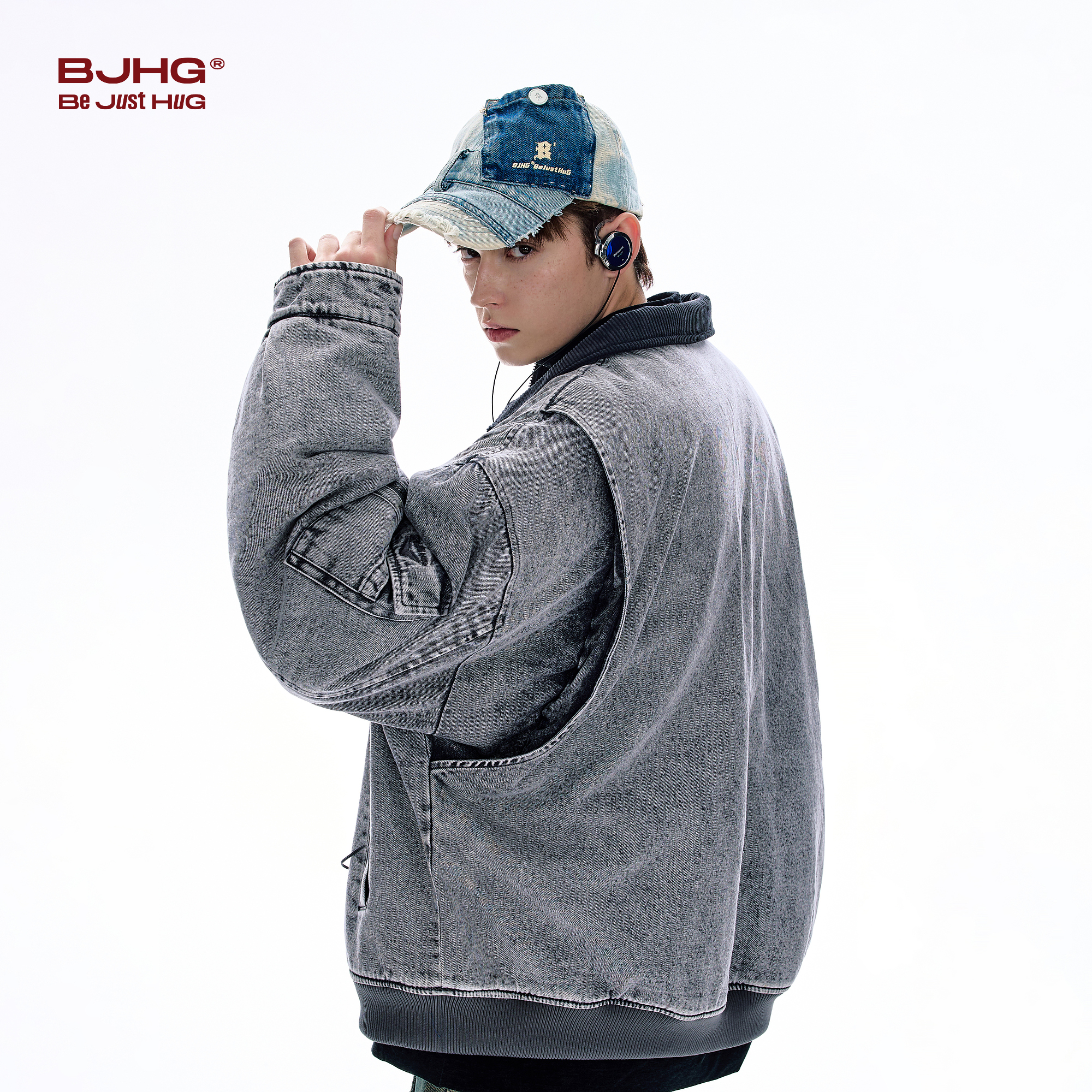 BJHG不计后果巴恩风工装棉服男款冬季新款美式加厚棉袄棉衣外套女 - 图0