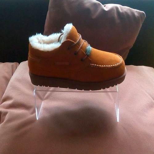 莞华展示盒动漫模型黏土手办高透明亚克力球鞋人偶U型展示架 - 图2