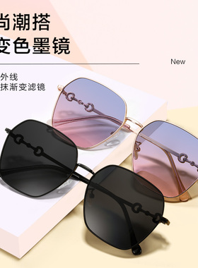 近视太阳镜女夏大脸显瘦大方框