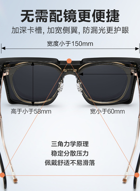 大方框墨镜2026新款偏光太阳套镜