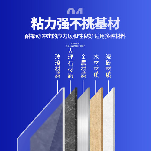 艾力克T10结构密封胶汽车胶条专用耐高温绝缘防水强力粘金属玻璃ABS塑料结构胶车门密封瓷砖填缝胶软性环保 - 图2