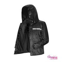 Raincoat jacket single piece male and female universal medium length double double riding split motorcycle waterproof rain cape Outdoor