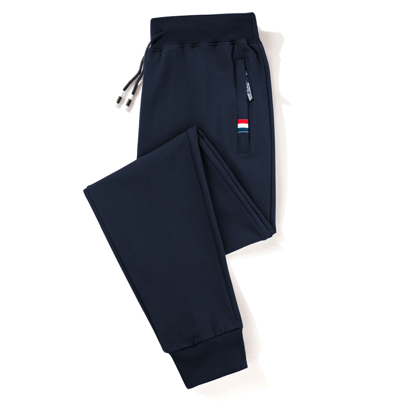 春秋款纯棉男士宽松男装束脚长裤子 古普森卫裤