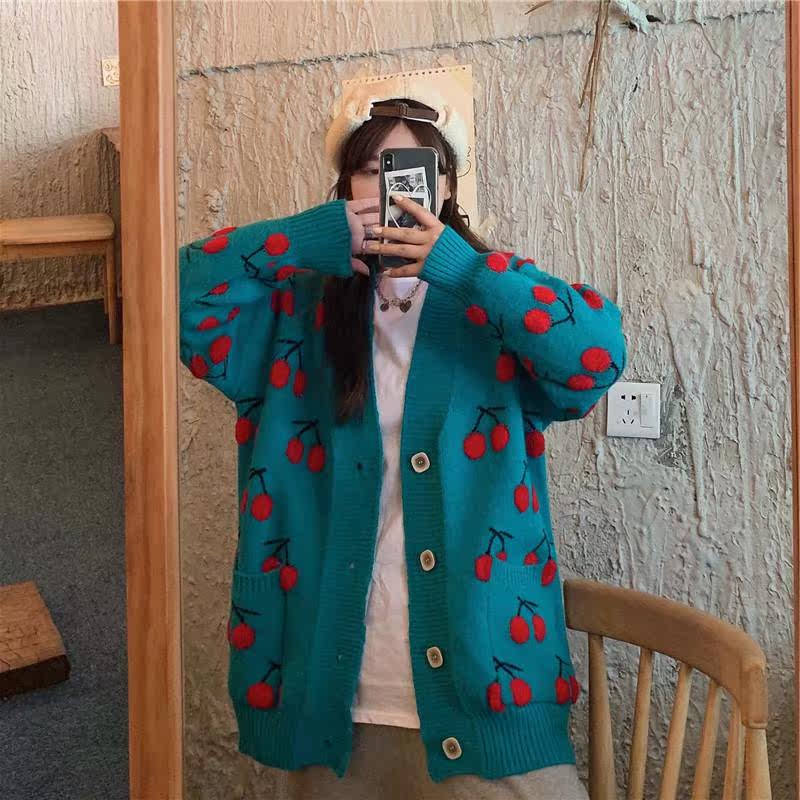 网红季新款甜美宽松2020秋冬风开衫 七色妃卫衣/绒衫