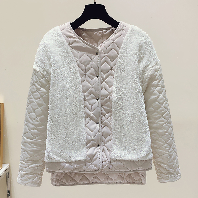 冬季新款轻薄加绒棉服