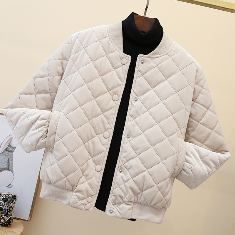 【纤织】金丝绒棉衣棒球棉服