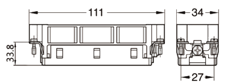 矩形重载连接  46针工业防水航空插头  HEE-046-M/F 公芯/母芯 - 图0