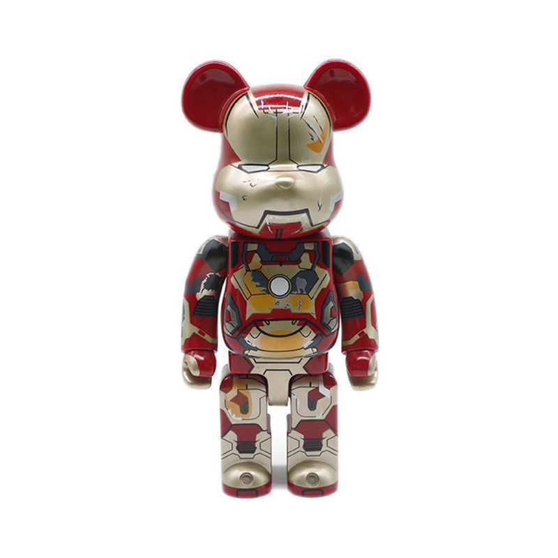 bearbrick400%暴力熊钢铁侠摆件复仇联盟手办积木熊娃娃玩偶模型-图3