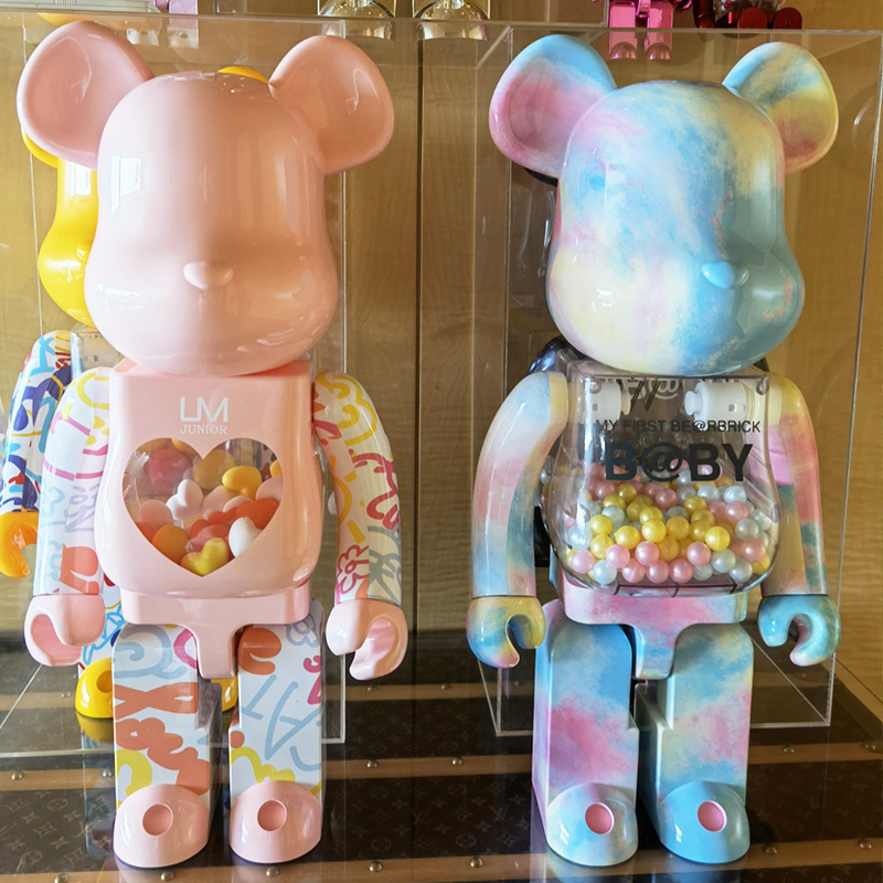 bearbrick1000%暴力熊摆件客厅落地装饰空山基手办积木熊潮流礼物 - 图2