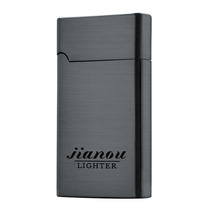 Inflatable Ultra Slim Sound Lighter Windproof Straight Punch Personality Creative Tide Customized Mens Gift Lettering Boyfriend