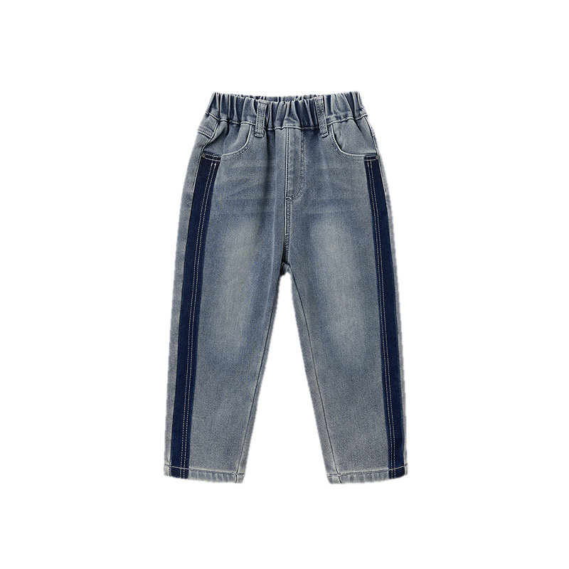 男生女生男小童侧边撞色牛仔长裤NPNEJ43209A,淘宝优惠券,粉丝福利购,淘宝优惠卷