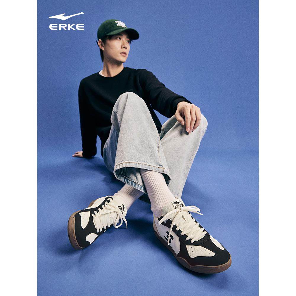 灵动鸿星尔克德训鞋男鞋复古板鞋秋季鞋子新款休闲鞋薄底运动鞋女,淘宝优惠券,粉丝福利购,淘宝优惠卷