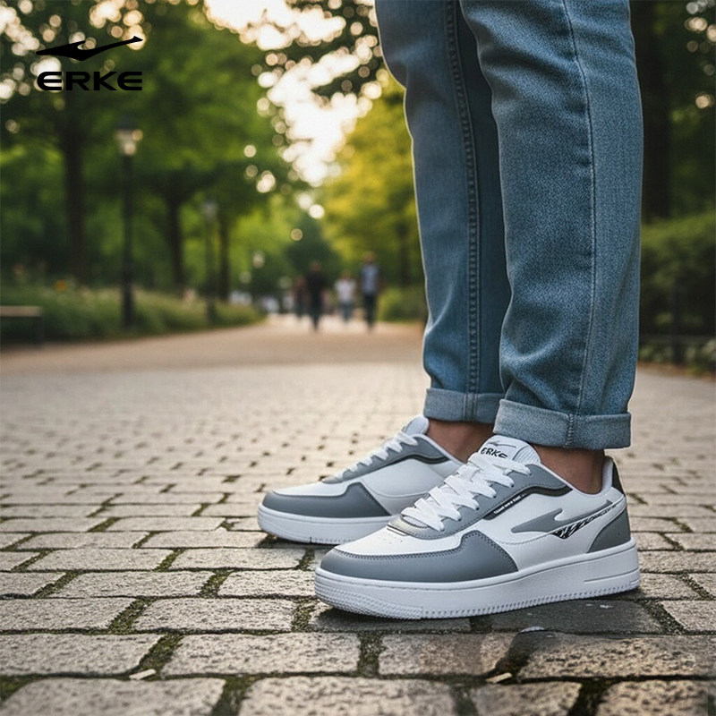 鸿星尔克板鞋男女运动板鞋小白鞋透气休闲运动鞋子低帮系带秋季,淘宝优惠券,粉丝福利购,淘宝优惠卷