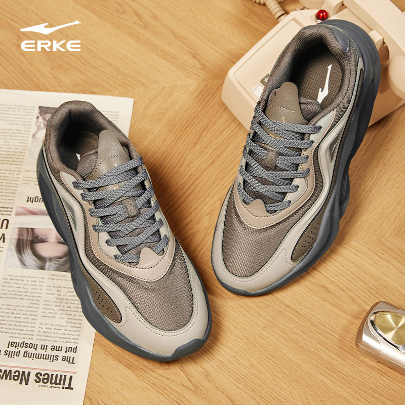 衍界|鸿星尔克男鞋运动鞋秋季款增高老爹鞋减震透气轻便休闲鞋,淘宝优惠券,粉丝福利购,淘宝优惠卷