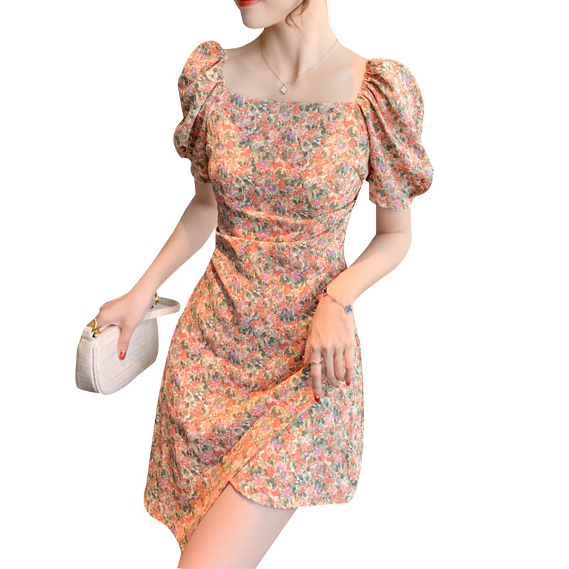 2020新款仙女都爱泡泡袖法式连衣裙 韩熹儿服饰连衣裙