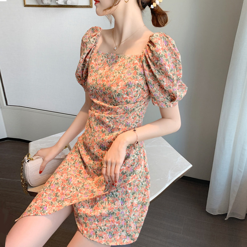 2020新款仙女都爱泡泡袖法式连衣裙 韩熹儿服饰连衣裙