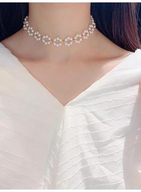 珍珠项链女2025新款爆款轻奢小众高级感锁骨链颈链配饰