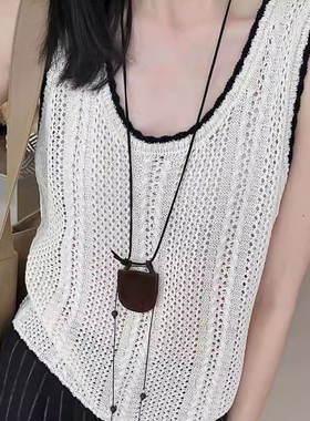 月牙包mini项链装饰品设计感精致吊坠穿搭叠戴百搭链子新款