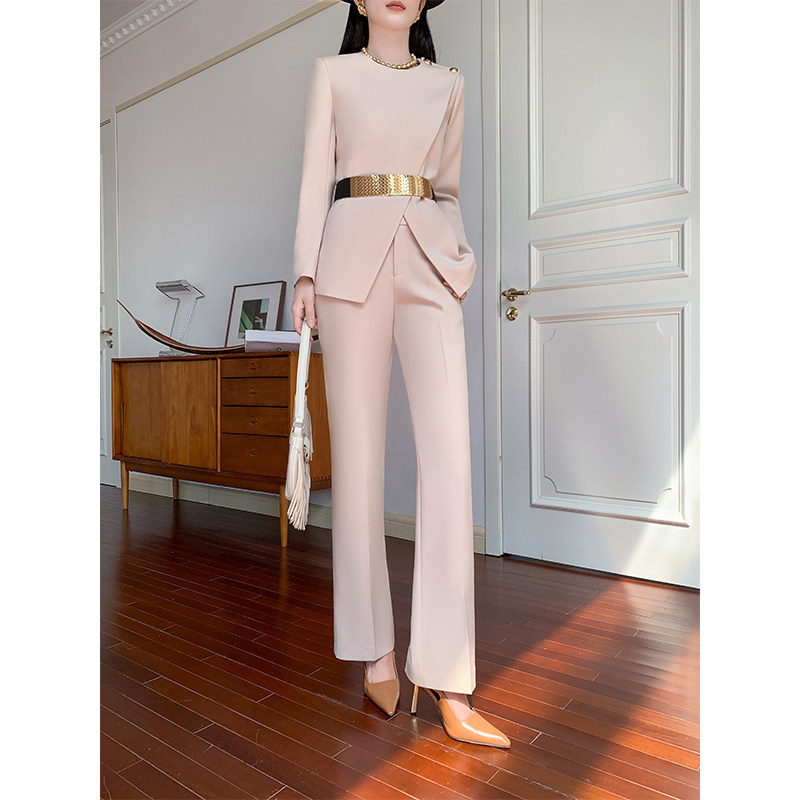 休闲西装套装女2025新款秋冬款长袖高级感气质职业高端西服套裙,淘宝优惠券,粉丝福利购,淘宝优惠卷