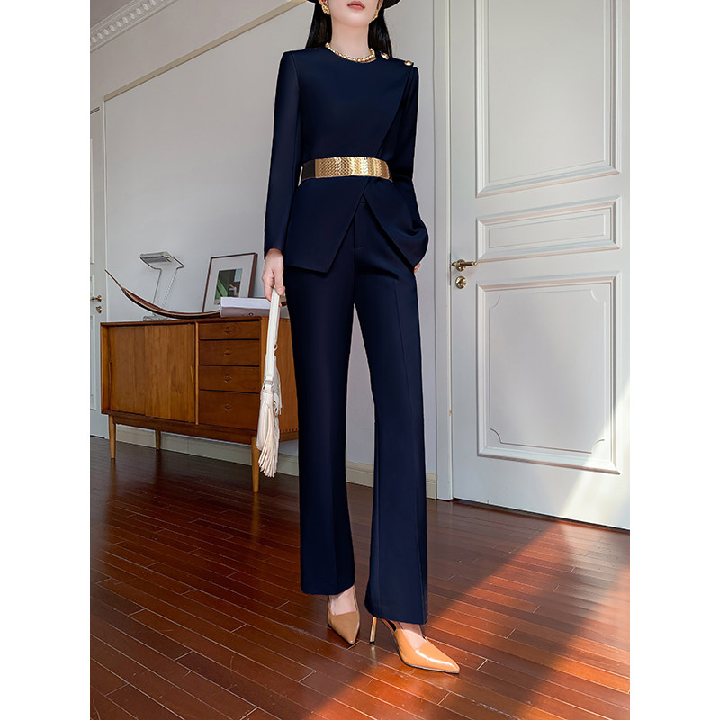休闲西装套装女2025新款秋冬款长袖高级感气质职业高端西服套裙,淘宝优惠券,粉丝福利购,淘宝优惠卷