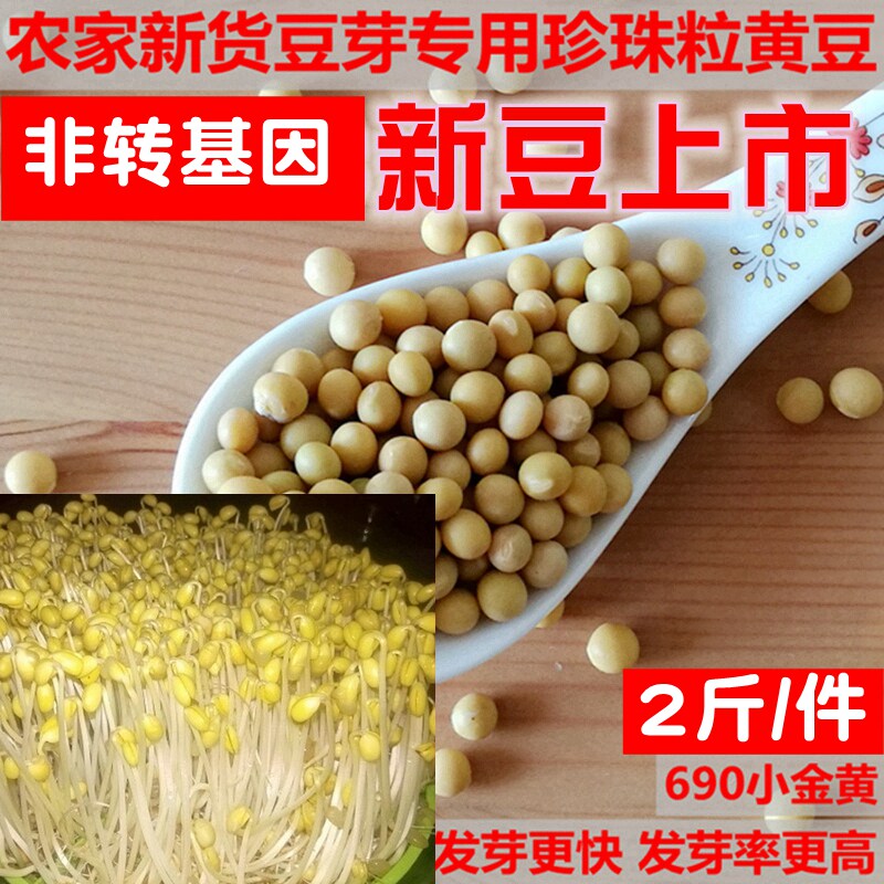 农家自种发黄豆生黄豆芽 2斤纳豆 胜格黄豆