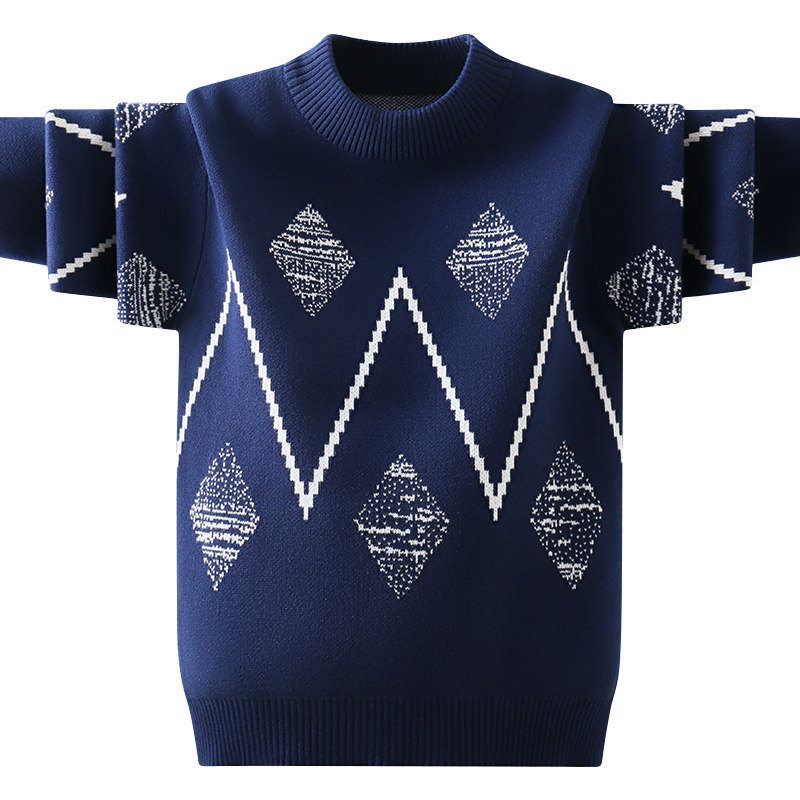 男童毛衣2025新款儿童中大童男孩秋冬款加绒加厚宝宝韩版针织衫,淘宝优惠券,粉丝福利购,淘宝优惠卷