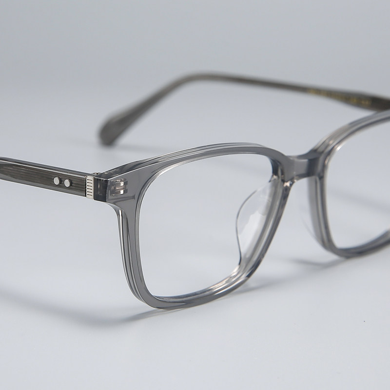 木川板材眼镜男女同款近视超轻方框透灰色可配度数散光网上配镜片,淘宝优惠券,粉丝福利购,淘宝优惠卷