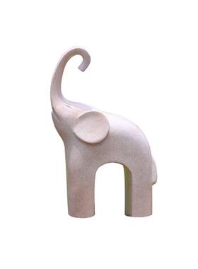 户外大型大象摆件玻璃钢简约几何创意象雕塑园林景观花园庭院装饰