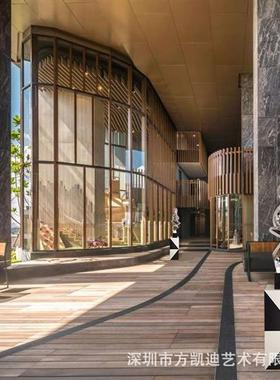 黑白双色大理石底座酒店装饰品雕塑摆件客厅展示台艺术品摆台批发