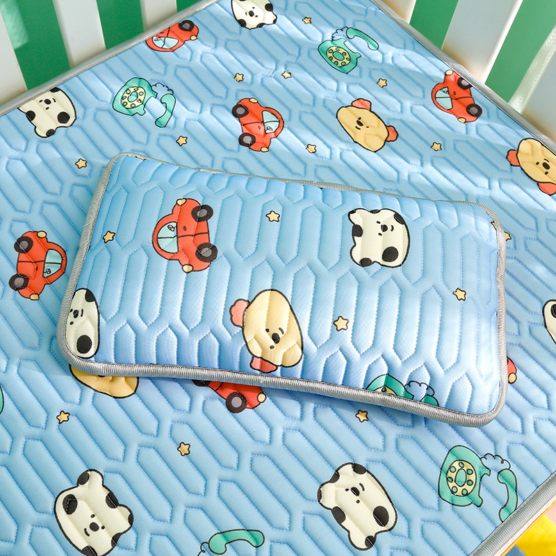 婴儿凉席儿童幼儿园乳胶凉席夏季宝宝午睡专用凉垫拼接床冰丝软席