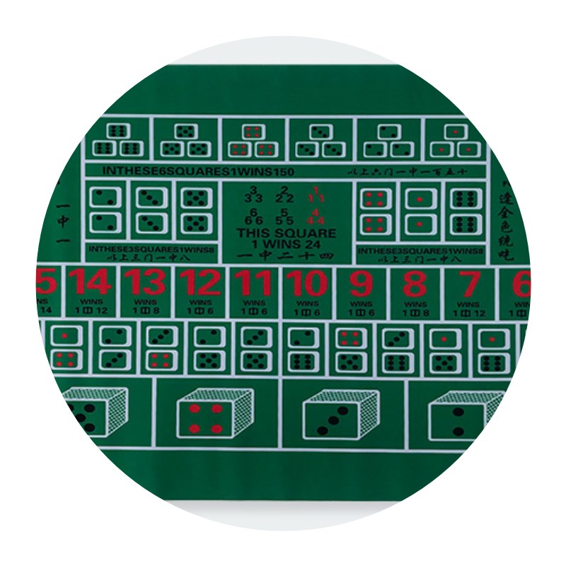 德州扑克橡胶垫圆形橡胶桌布正方形桌垫21点筹码扑克桌布定做台布-图3