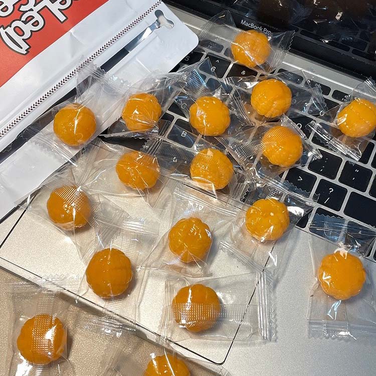 惩谷记剥皮橘子软糖果汁爆浆扒皮水果糖休闲零食橡皮糖qq糖喜糖_惩谷记Chill Goods_零食/坚果/特产-第3张图片-提都小院