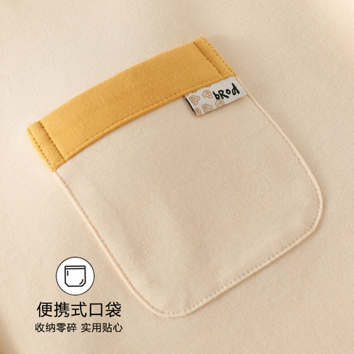 浪莎睡衣女春秋季纯棉带胸垫长袖长裤防凸点可外穿秋冬家居服套装 - 图2