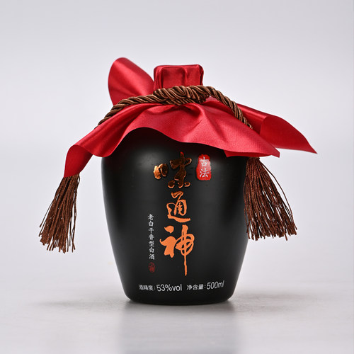 义庆隆 味通神老白干酒 53度500ml*4瓶木盒装 粮食酒衡水特产 - 图1