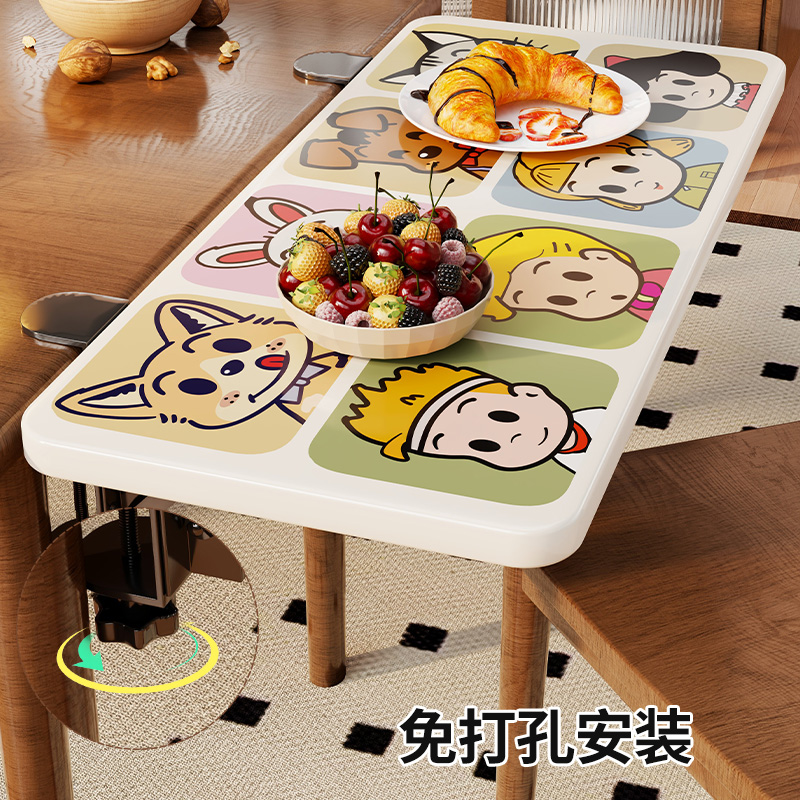 家用桌面延长板扩展神器餐桌台面延伸板加宽收纳架电脑桌键盘托架 - 图2