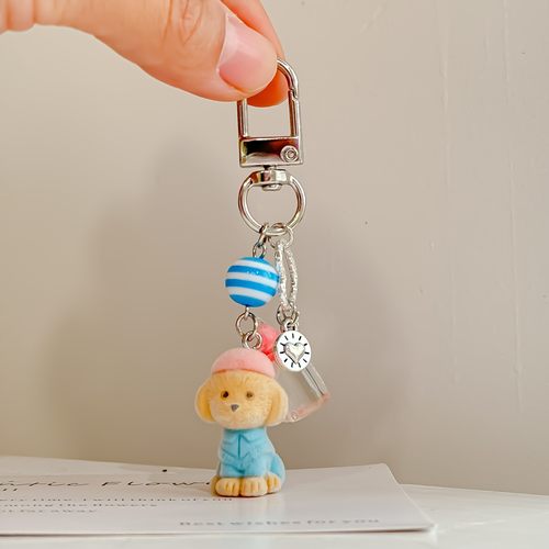 可爱奶瓶装饰挂件植绒公仔手机链ins甜美包挂毛绒小熊钥匙扣定制 - 图0