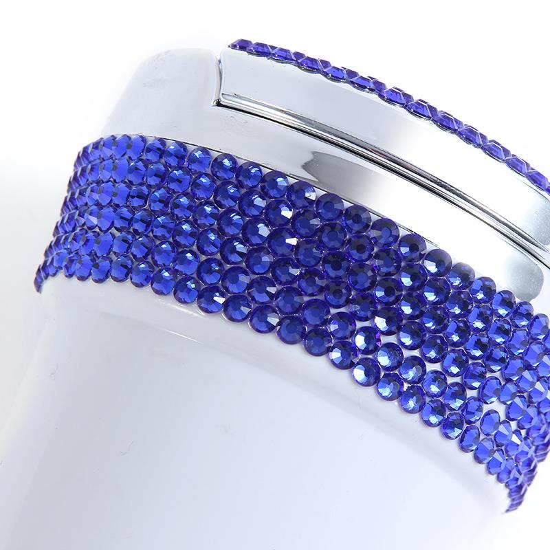 2020新款车载烟灰缸 创意汽车用品精美时尚玻璃钻烟灰缸现货特卖