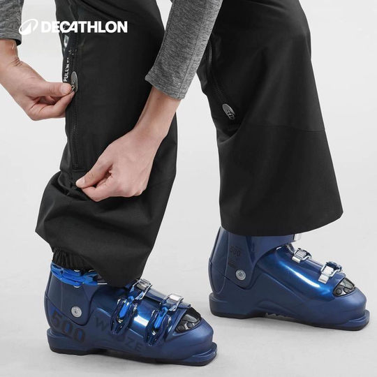 迪卡侬儿童滑雪裤背带加厚防水保暖男童女童单板双板棉裤秋冬KIDK