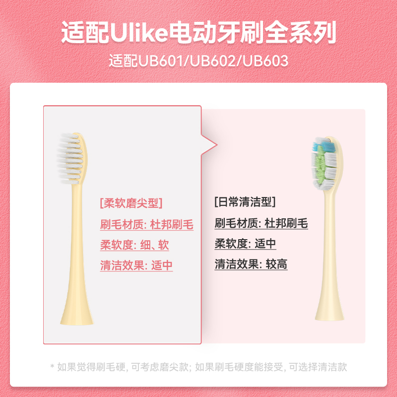 婴蓓舒适用于ulike电动牙刷头careup/ub601/ub602/ub603/CB02刷头 - 图3