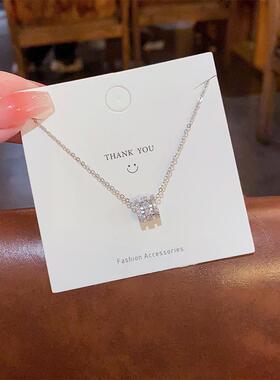 18K钛钢不掉色项链ins风简约时尚感锁骨链气质网红小众设计感爆款